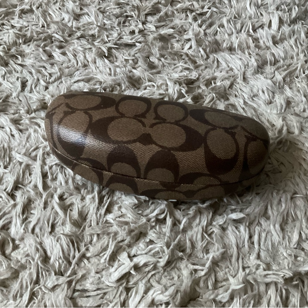 Coach Brown Monogram Sunglasses Case